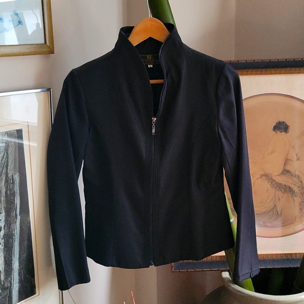 Fendi Nylon Zipper Jacket